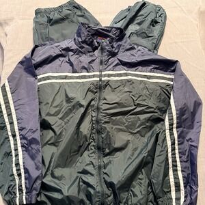 VTG River Trader RT Sport Nylon Windbreaker Tracksuit Set Mens XL Jacket Pant